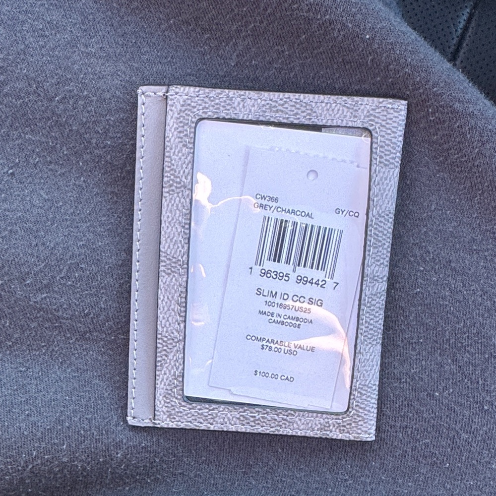 Coach grey wallet